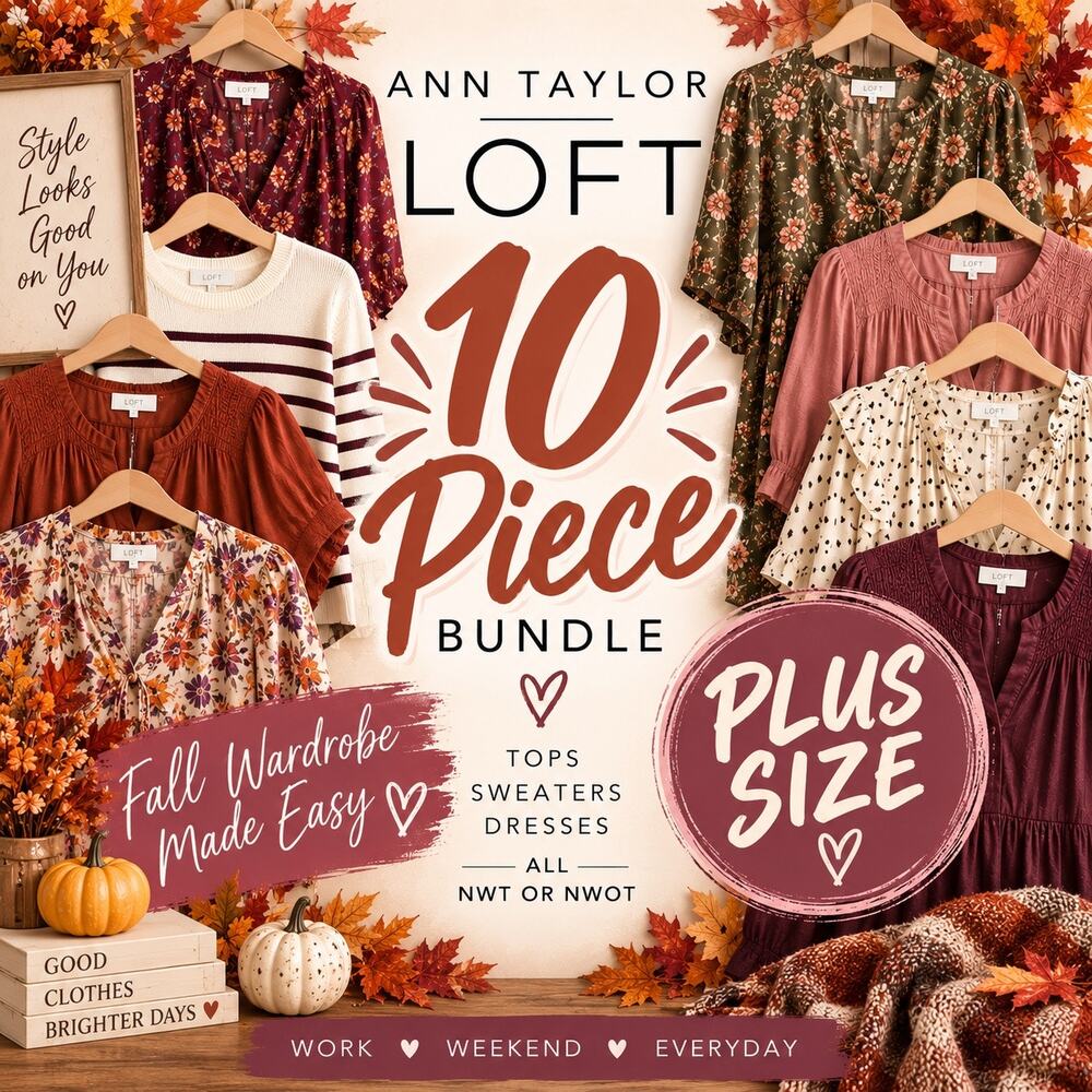 Ann Taylor LOFT 10 Piece NWT/NWOT Mystery Clothing Bundle | Size Small